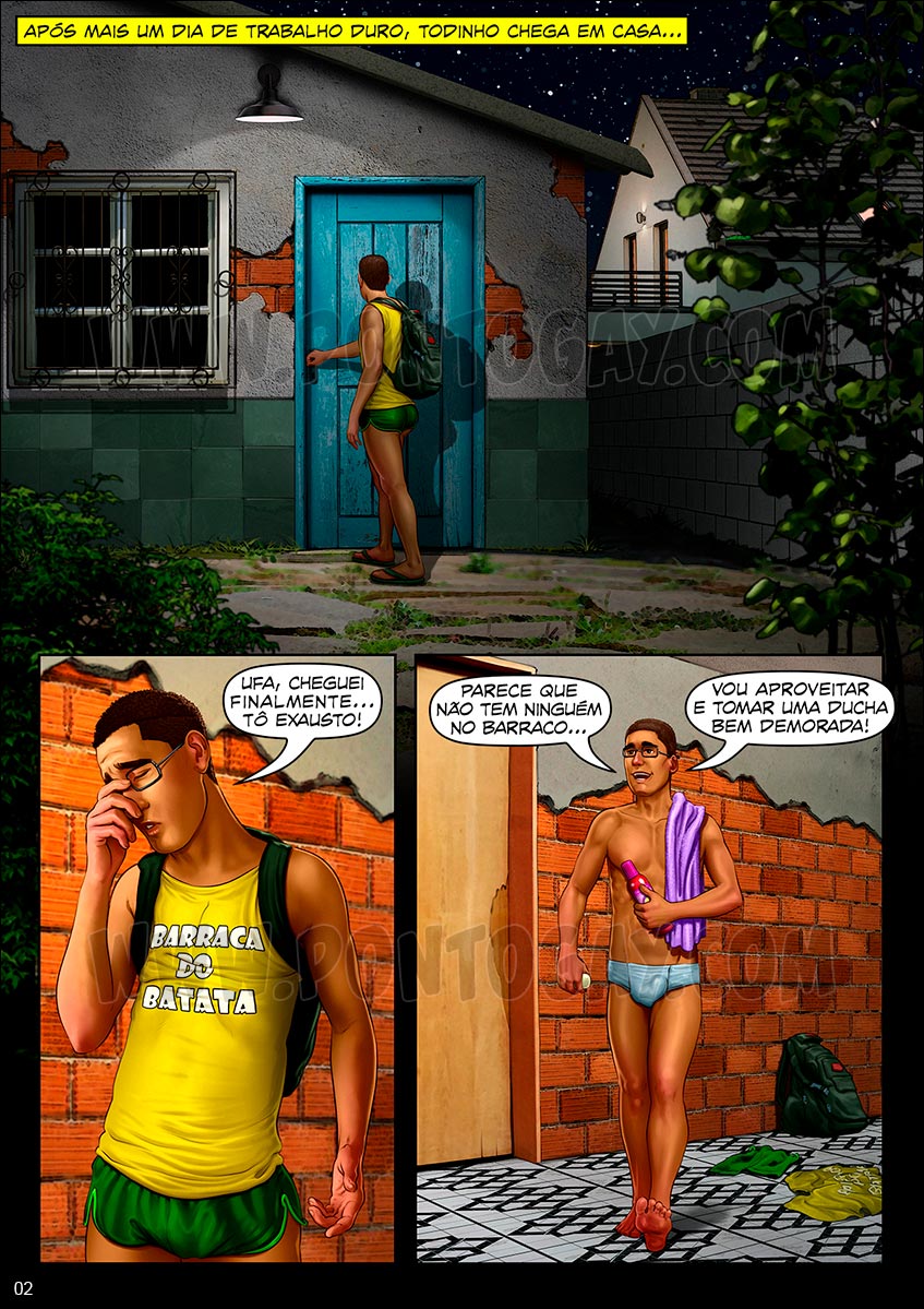 Irmãos Cafuçus - Espiando o irmão no chuveiro